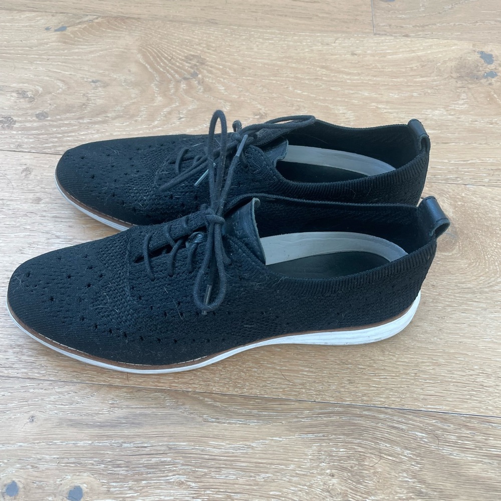 Cole Haan Women's Original Grand Stitchlite Wingtip Oxford, black size 8.5